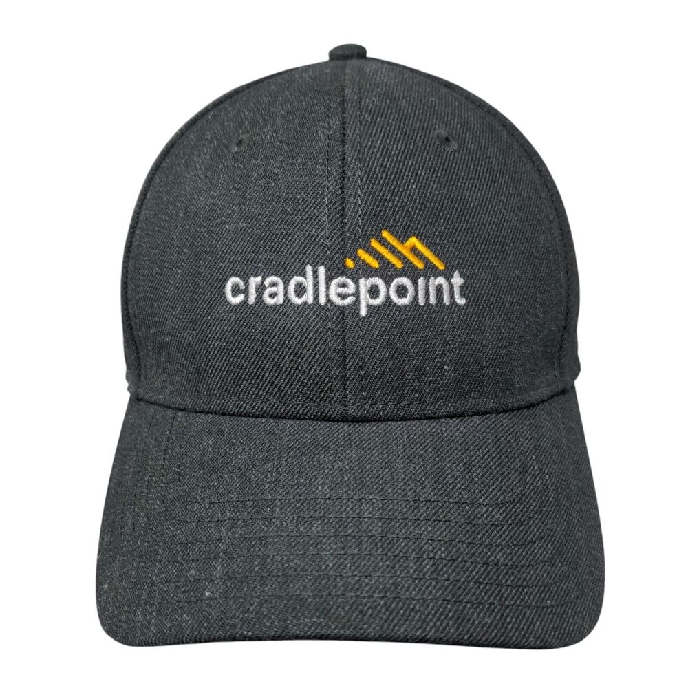 Cradlepoint Snapback Hat Gray Osfm Adjustable Vented Holes 6 Panel Otto